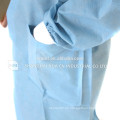 Nonwoven Desechables Lab Coat / Visitor Ropa / abrigos de laboratorio unisex